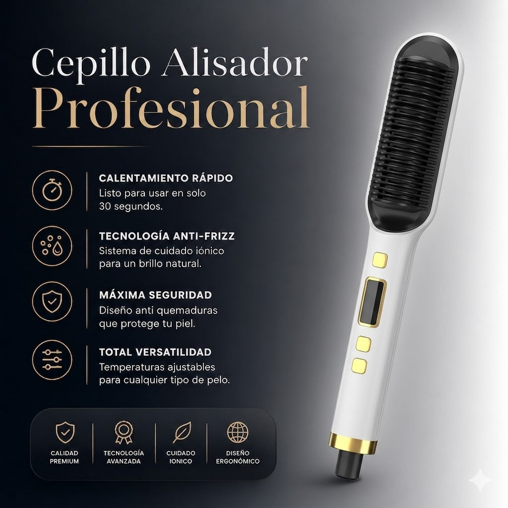 Cepillo alisador 2 en 1