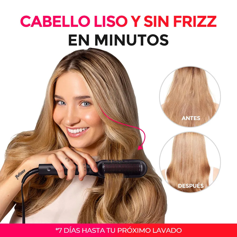 Cepillo Alisador de Cabello Profesional 2 en 1
