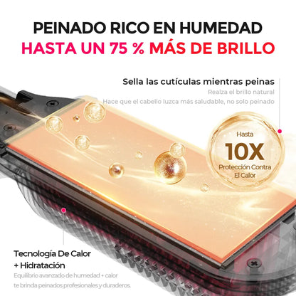 Cepillo Alisador de Cabello Profesional 2 en 1